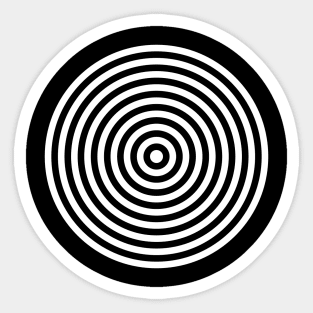 Concentric Circles Sticker